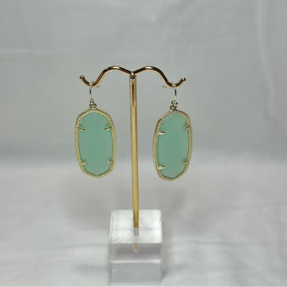 Kendra Scott Statement Earrings - Green